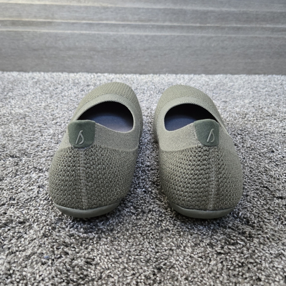 Allbirds Tree Breezer Women's Ballet Flats NEW size 8.5 in Rugged Green - Picture 5 of 10